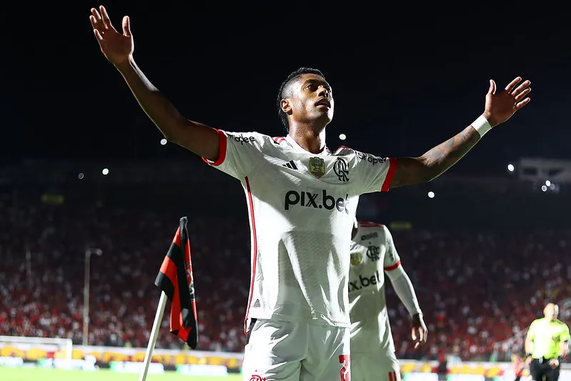 Bruno Henrique marcou um dos gols da Vitória do Flamengo. Foto: Gilvan de Souza/Flamengo