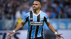 Braithwaite comemorando pelo Grêmio no Gauchão 2025 - Foto: Maxi Franzoi/AGIF