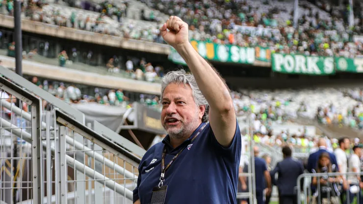 Julio Casares Presidente do São Paulo durante partida contra o Palmeiras no estádio Mineirão pelo campeonato Supercopa 2024. Foto: Gilson Lobo/AGIF