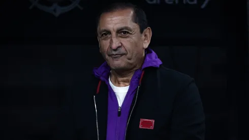 Ramón Díaz durante partida entre Corinthians e Vasco, na Neo Química Arena, pelo Campeonato Brasileiro.