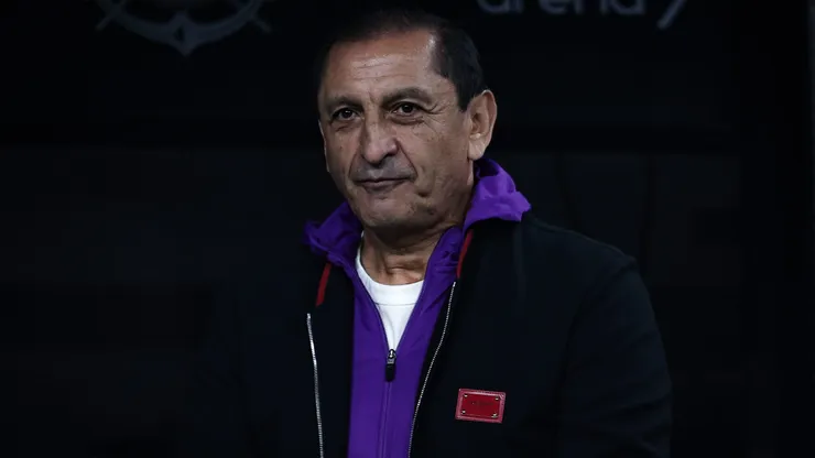 Ramón Díaz durante partida entre Corinthians e Vasco, na Neo Química Arena, pelo Campeonato Brasileiro.