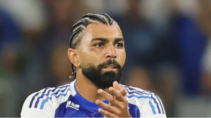 MG - BELO HORIZONTE - 29/03/2025 - BRASILEIRO A 2025, CRUZEIRO X MIRASSOL - Gabriel Barbosa (Gabigol) jogador do Cruzeiro comemora seu gol durante partida contra o Mirassol no estadio Mineirao pelo campeonato Brasileiro A 2025.