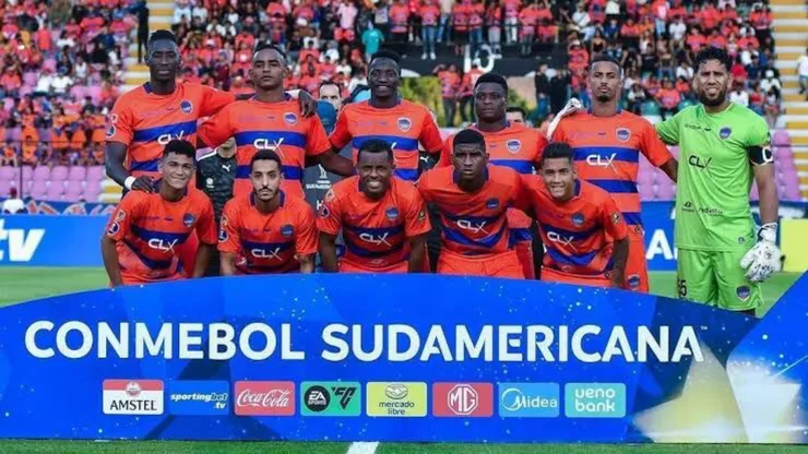 Elenco do Puerto Cabello na Copa Sul-Americana 2025 - Foto: Reprodução/Puerto Cabello