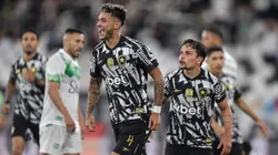 Mateo Ponte, jogador do Botafogo, comemora seu gol durante partida contra o Juventude, pelo Campeonato Brasileiro. Foto: Thiago Ribeiro/AGIF.