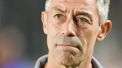 Pedro Caixinha durante partida entre Santos e Vasco, na Vila Belmiro, pelo Campeonato Brasileiro.