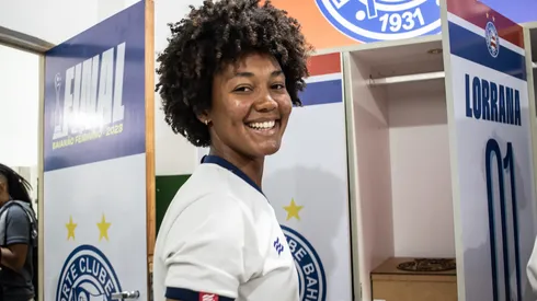 Goleira é a nova contratação do Fortaleza - Fotos: Letícia Martins/EC Bahia