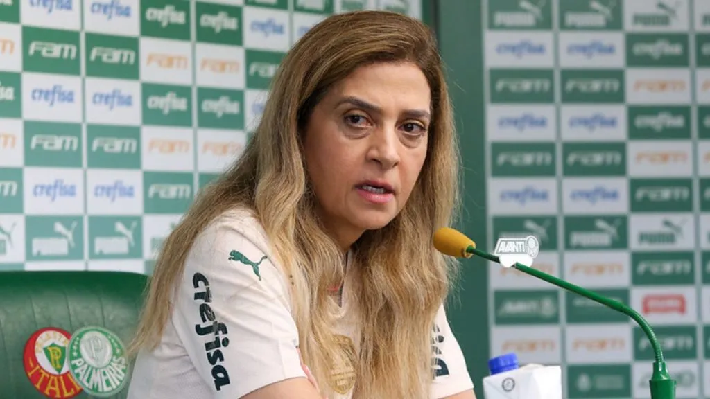 Leila Pereira dá prazo para fechar com Mauro Junior ao Palmeiras. Foto: César Greco- Palmeiras