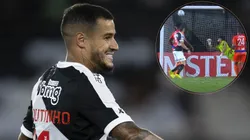 Coutinho teve duelo à parte com Luis Romero em Vasco x Puerto Cabello - Fotos: Jorge Rodrigues/AGIF e Reprodução/ESPN