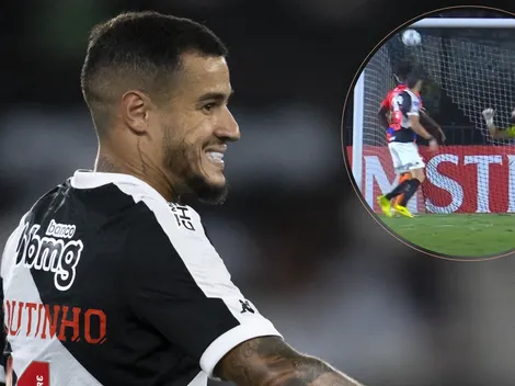 Coutinho dá linda cabeçada, mas goleiro faz milagre em Vasco x Puerto Cabello; assista