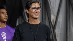 Ángel Comizzo durante partida entre Grêmio e Atlético Grau-PER, pela Copa Sul-Americana.