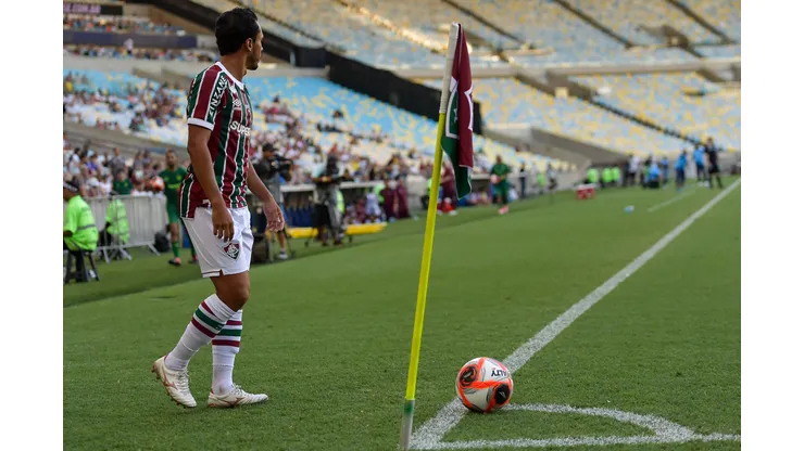 Lima jogador do Fluminense durante partida contra o Nova Iguaçu no estádio Maracanã pelo campeonato Carioca 2025. Foto: Thiago Ribeiro/AGIF
