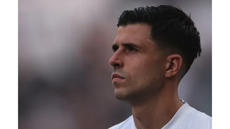 Héctor Hernandez jogador do Corinthians durante partida contra o Flamengo no estádio Arena Corinthians pelo campeonato Brasileiro A 2024. Foto: Ettore Chiereguini/AGIF