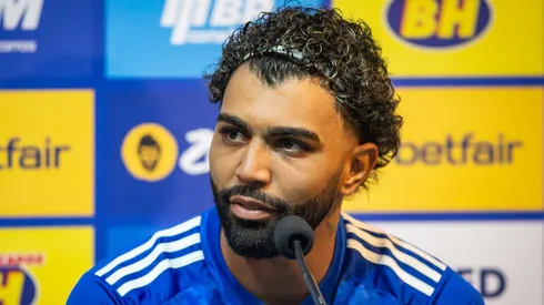Gabigol em sua apresentação no Cruzeiro. Foto: Fernando Moreno/AGIF