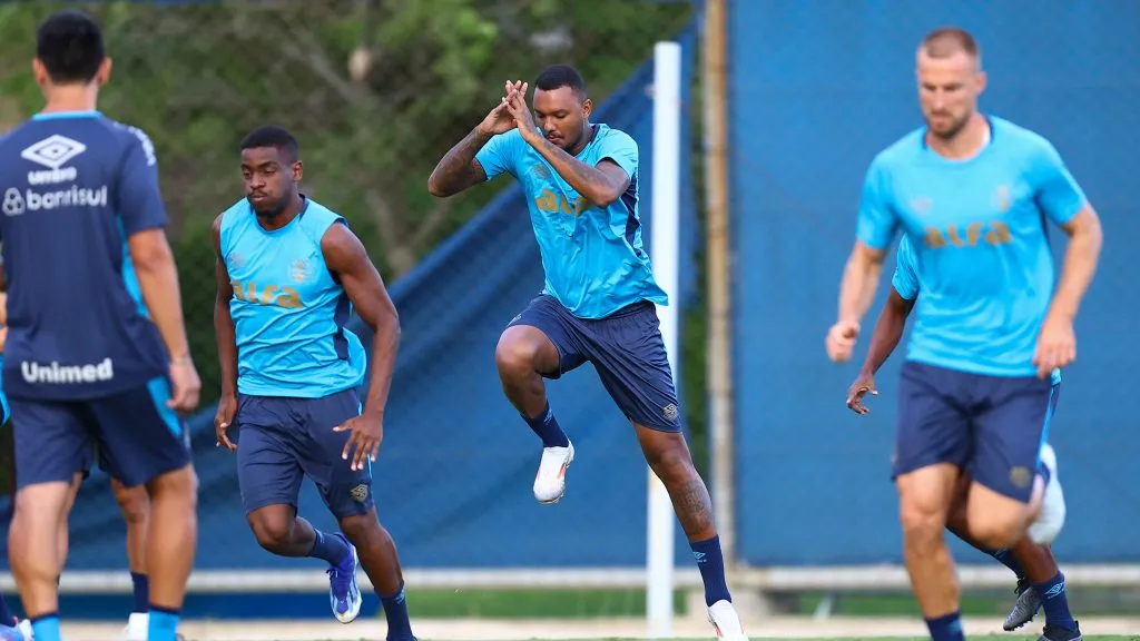 Elenco do Grêmio treina no CT Luiz Carvalho – Foto: Rodrigo Fatturi / Grêmio FBPA