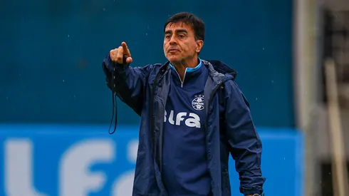 Quinteros em treino do Imortal. Foto: Ângelo Pieretti/Grêmio FBPA