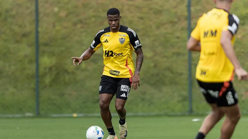 Junior Santos pode ser titular no Atlético-MG. Foto: Pedro Souza / Atlético