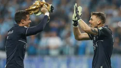 Gabriel Grando (à direita) foi sondado pelo Palmeiras nos últimos dias, diz rádio gaúcha