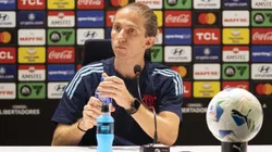 Filipe Luís em coletiva após derrota no Maracanã