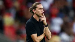 Filipe Luís em partida do Mengão. Foto: Gilvan de Souza/Flamengo