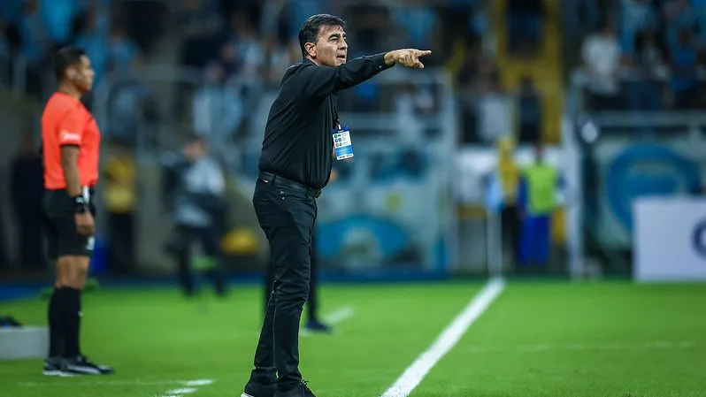 Quinteros no Grêmio. Foto: Lucas Uebel/Grêmio