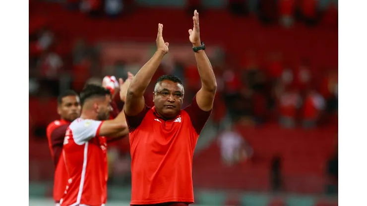 Roger Machado técnico do Internacional durante partida contra o Flamengo no estádio Beira-Rio pelo campeonato Brasileiro A 2024. Foto: Luiz Erbes/AGIF