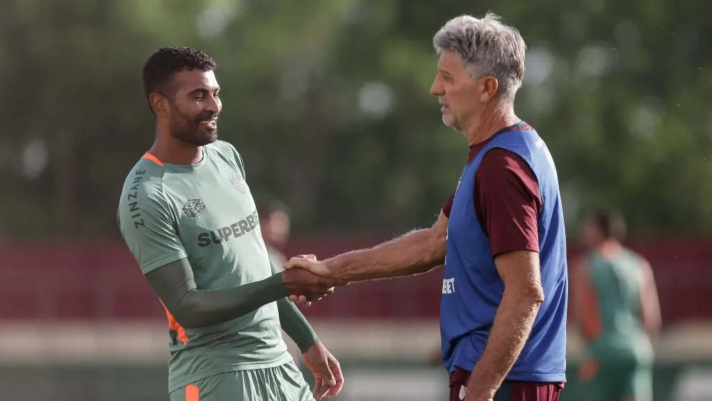 Renato Gaúcho em treino do Fluminense