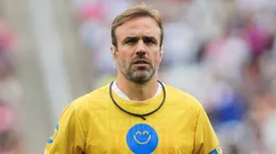 Roger Flores durante partida do Futebol da Esperança, no estádio Neo Química Arena, neste domingo (13). Foto: Reinaldo Campos/AGIF