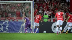 Alan Patrick, jogador do Internacional, comemora seu gol durante partida contra o Atletico Nacional no estadio Beira-Rio pelo campeonato Copa Libertadores 2025. Foto: Vinicius Molz Schubert/AGIF