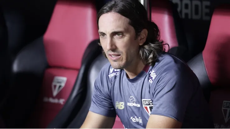 Zubeldía durante o duelo contra o Allanza Lima