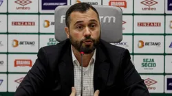 Mario Bittencourt em entrevista pelo Fluminense - Foto: Lucas Merçon/Fluminense