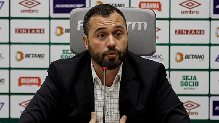 Mario Bittencourt em entrevista pelo Fluminense - Foto: Lucas Merçon/Fluminense