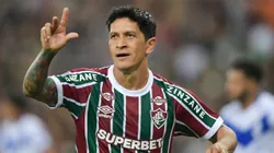 Cano jogador do Fluminense comemora seu gol durante partida contra o San Jose no estádio Maracanã pelo campeonato Copa Sul-americana 2025. Foto: Thiago Ribeiro/AGIF