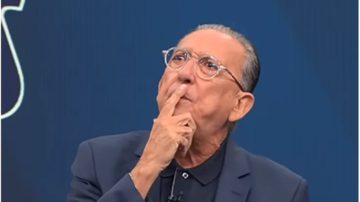 Galvão Bueno, narrador e apresentador, mandou a real sobre o Mengão. Foto: Reprodução / YouTube