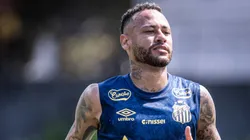 Neymar em treino do Santos, para encarar o Fluminense. Foto: Raul Baretta/ Santos FC.