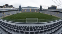 Vista geral do estádio Arena Barueri para partida da primeira rodada entre Palmeiras e Bragantino pelo campeonato Brasileiro Feminino 2025.