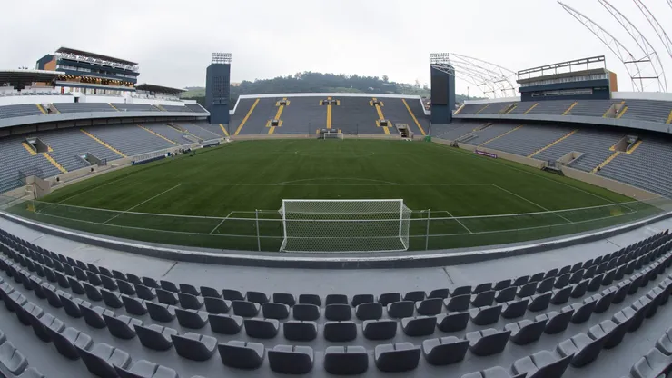 Vista geral do estádio Arena Barueri para partida da primeira rodada entre Palmeiras e Bragantino pelo campeonato Brasileiro Feminino 2025.