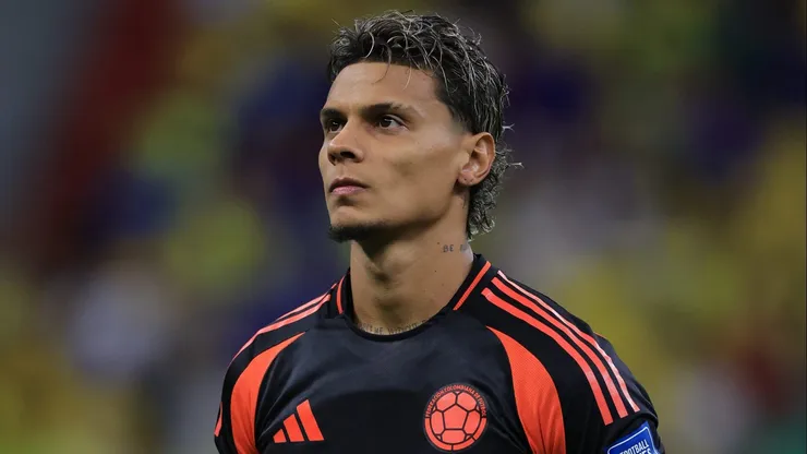 Richard Ríos, meio-campista do Palmeiras e da Seleção Colombiana - Foto: Buda Mendes/Getty Images