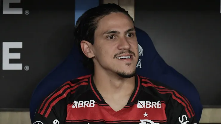 RJ - RIO DE JANEIRO - 09/04/2025 - COPA LIBERTADORES 2025, FLAMENGO X CORDOBA - Pedro jogador do Flamengo durante partida contra o Cordoba no estadio Maracana pelo campeonato Copa Libertadores 2025. Foto: Thiago Ribeiro/AGIF