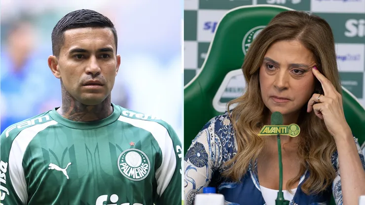 Dudu rebateu Leila Pereira novamente e negou que tenha xingado a presidente do Palmeiras - Foto: Marcello Zambrana e Ettore Chiereguini/AGIF