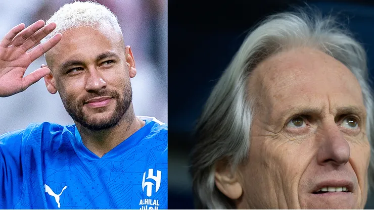 Jorge Jesus é especulado para assumir a Seleção Brasileira. Fotos: Yasser Bakhsh/Getty Images e Abdullah Ahmed/Getty Images.