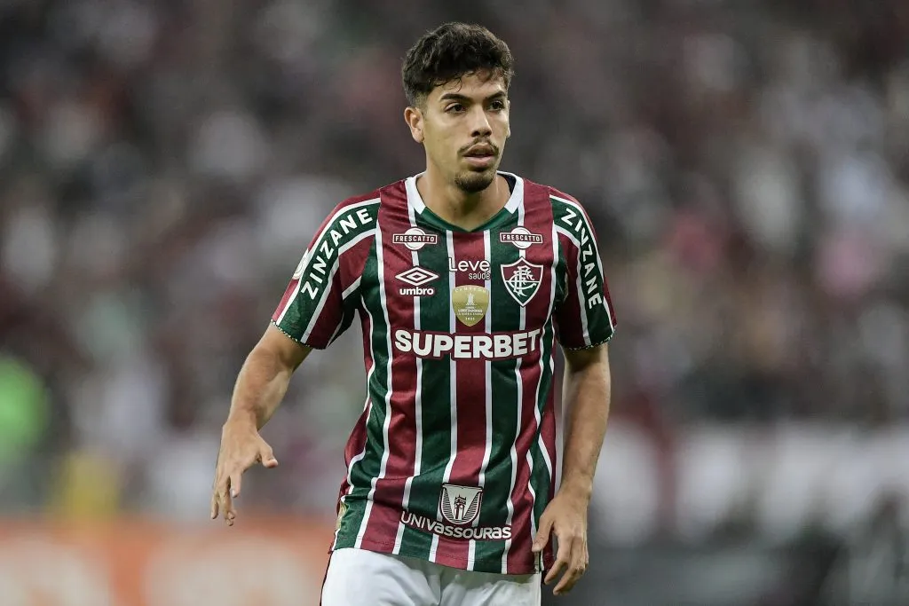 RJ – RIO DE JANEIRO – 24/07/2024 – BRASILEIRO A 2024, FLUMINENSE X PALMEIRAS – Nonato jogador do Fluminense durante partida contra o Palmeiras no estadio Maracana pelo campeonato Brasileiro A 2024. Foto: Thiago Ribeiro/AGIF