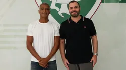 Romário, do America, e Mário Bittencourt, do Fluminense, fecharam parceria. Foto: Marcelo Gonçalves/Fluminense.