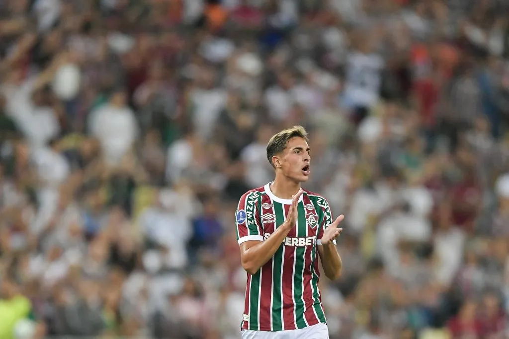 RJ – RIO DE JANEIRO – 10/04/2025 – COPA SUL-AMERICANA 2025, FLUMINENSE X SAN JOSE – Bernal jogador do Fluminense durante partida contra o San Jose no estadio Maracana pelo campeonato Copa Sul-americana 2025. Foto: Thiago Ribeiro/AGIF