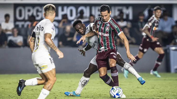 SP - SANTOS - 29/11/2023 - BRASILEIRO A 2023, SANTOS X FLUMINENSE - Ganso jogador do Fluminense durante partida contra o Santos no estadio Vila Belmiro pelo campeonato Brasileiro A 2023. Foto: Abner Dourado/AGIF