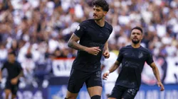 Gustavo Henrique jogador do Corinthians comemora seu gol durante partida contra o Vasco no estádio Arena Corinthians pelo campeonato Brasileiro A 2024. Foto: Marco Miatelo/AGIF