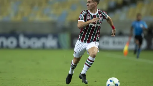 Lavega jogador do Fluminense durante partida contra o San Jose no estádio Maracanã pelo campeonato Copa Sul-americana 2025. Foto: Jorge Rodrigues/AGIF