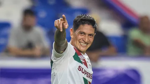 German Cano jogador do Fluminense comemora seu gol durante partida contra o Águia de Maraba no estadio Mangueirao pelo campeonato Copa Do Brasil 2025. Foto: Fernando Torres/AGIF