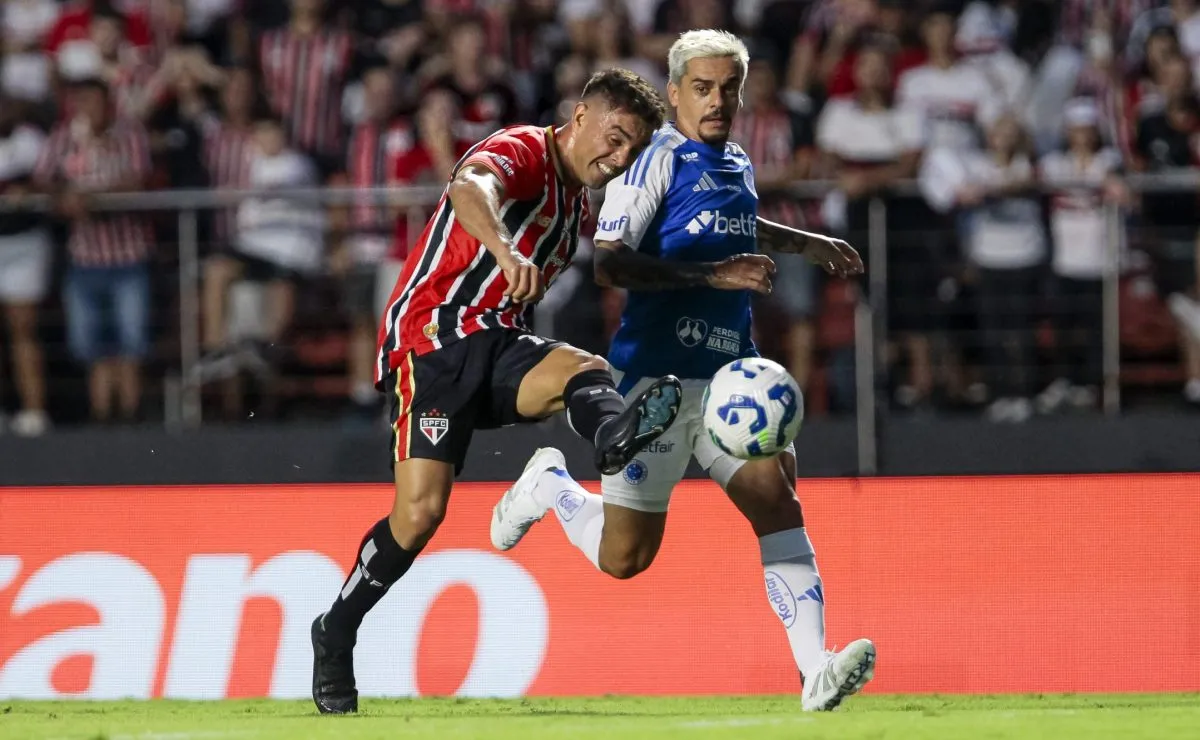 São Paulo e Cruzeiro empatam em 1 a 1 no Morumbis pelo Brasileirão