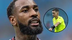 Gerson e o árbitro Ramon Abatti Abel. Fotos: Liamara Polli/AGIF