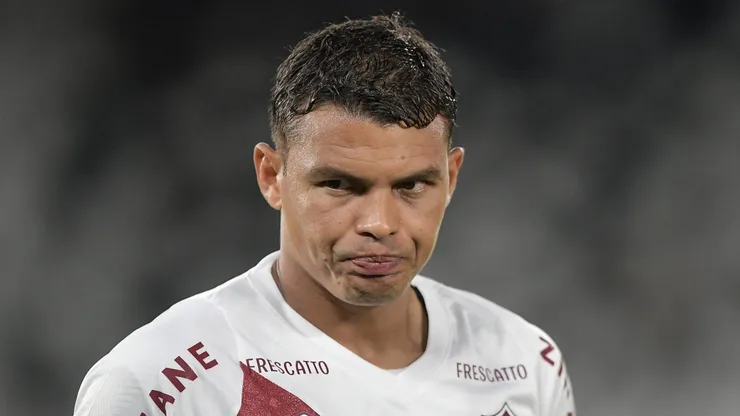 Thiago Silva treina no Fluminense. Foto: Thiago Ribeiro/AGIF
